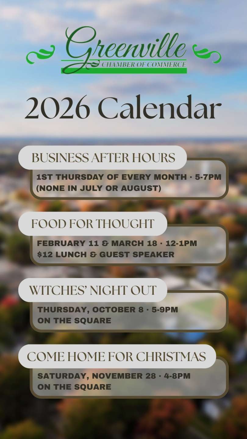 list of four events with dates