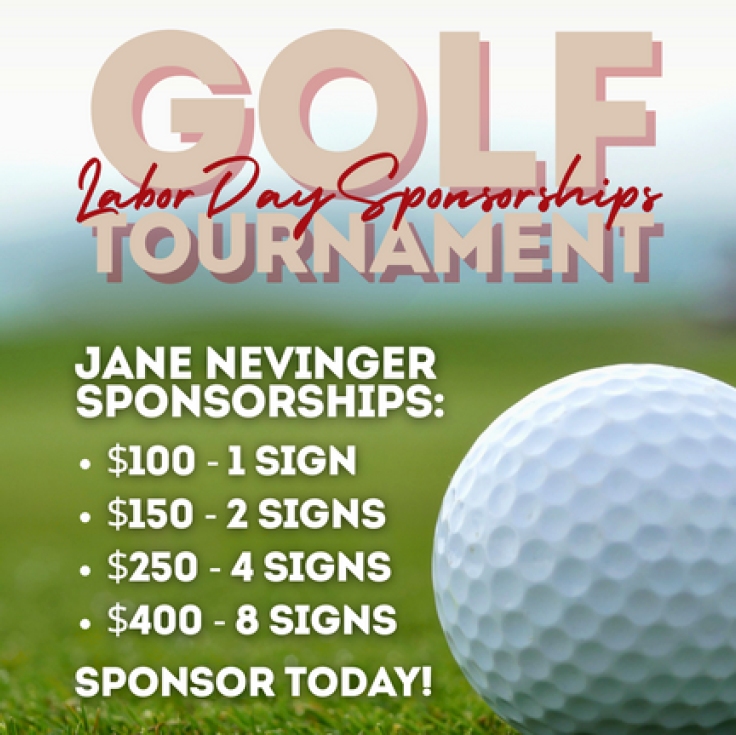 Sponsor our annual Labor Day Golf Tourney
