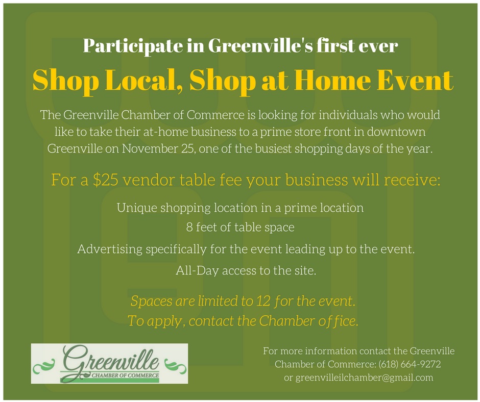 Shop Local, Shop at Home in downtown Greenville.