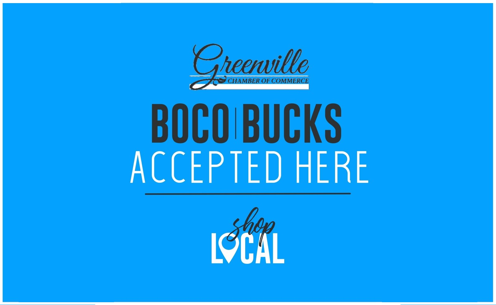 BoCo Bucks Accepted Here, Shop Local initiative
