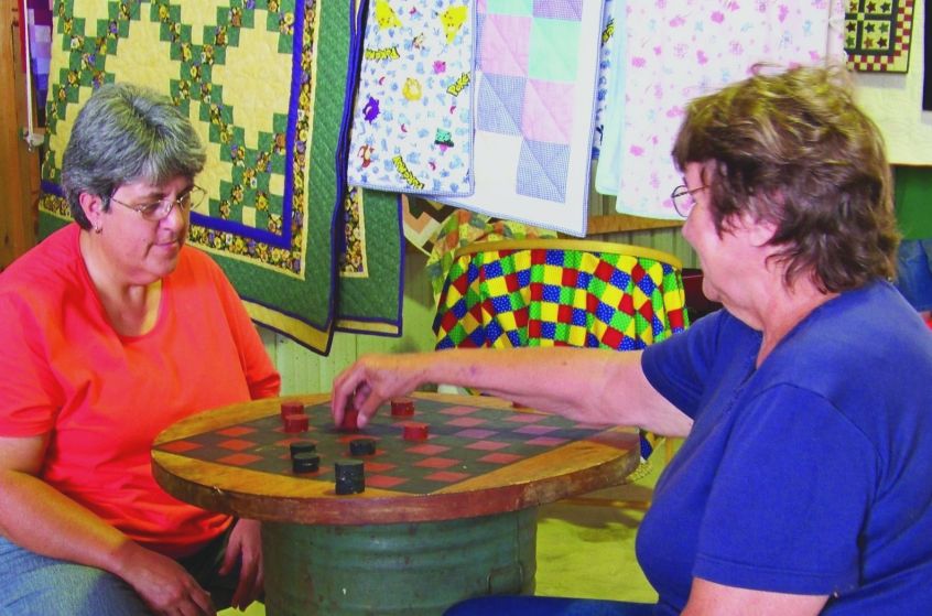 Checkers at the Lil' Red Barn