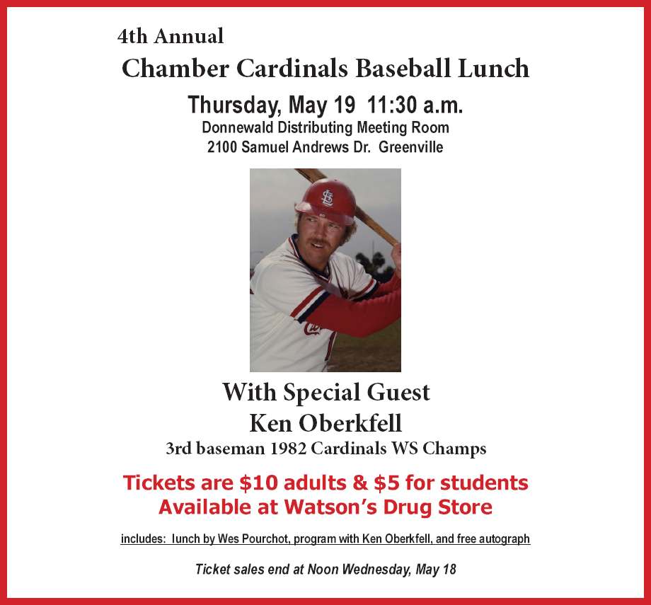 Chamber Cardinals Baseball Lunch - May 19, 2016